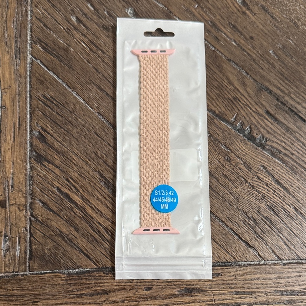 Braided Solo Loop Watch Band - Pink